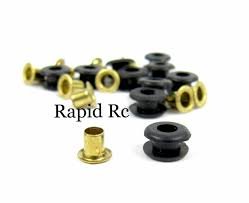 Remaches para las gomas que sujetan los servos de RC.